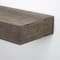 Small Gray Rustic Wood Floating Wall Shelf